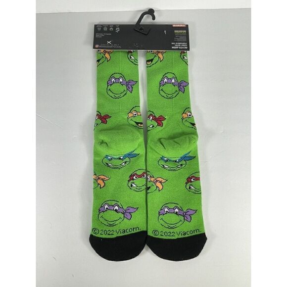 Teenage Mutant Ninja Turtles Socks | Made by Oddsox | TMNT, Unisex Crew 6-13 - Picture 2 of 2